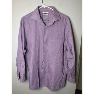 Van Heusen Purple Button-Up - Flex Collar Regular Fit‎